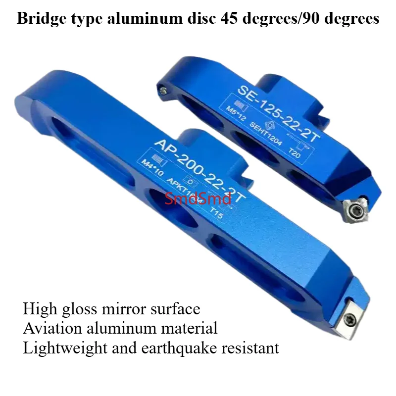 AP16 SE12 CNC End Mill 90  45  KM12 400R Right Angle Bridge FMB Seismic Resistant Aluminum Alloy Milling Cutter Head