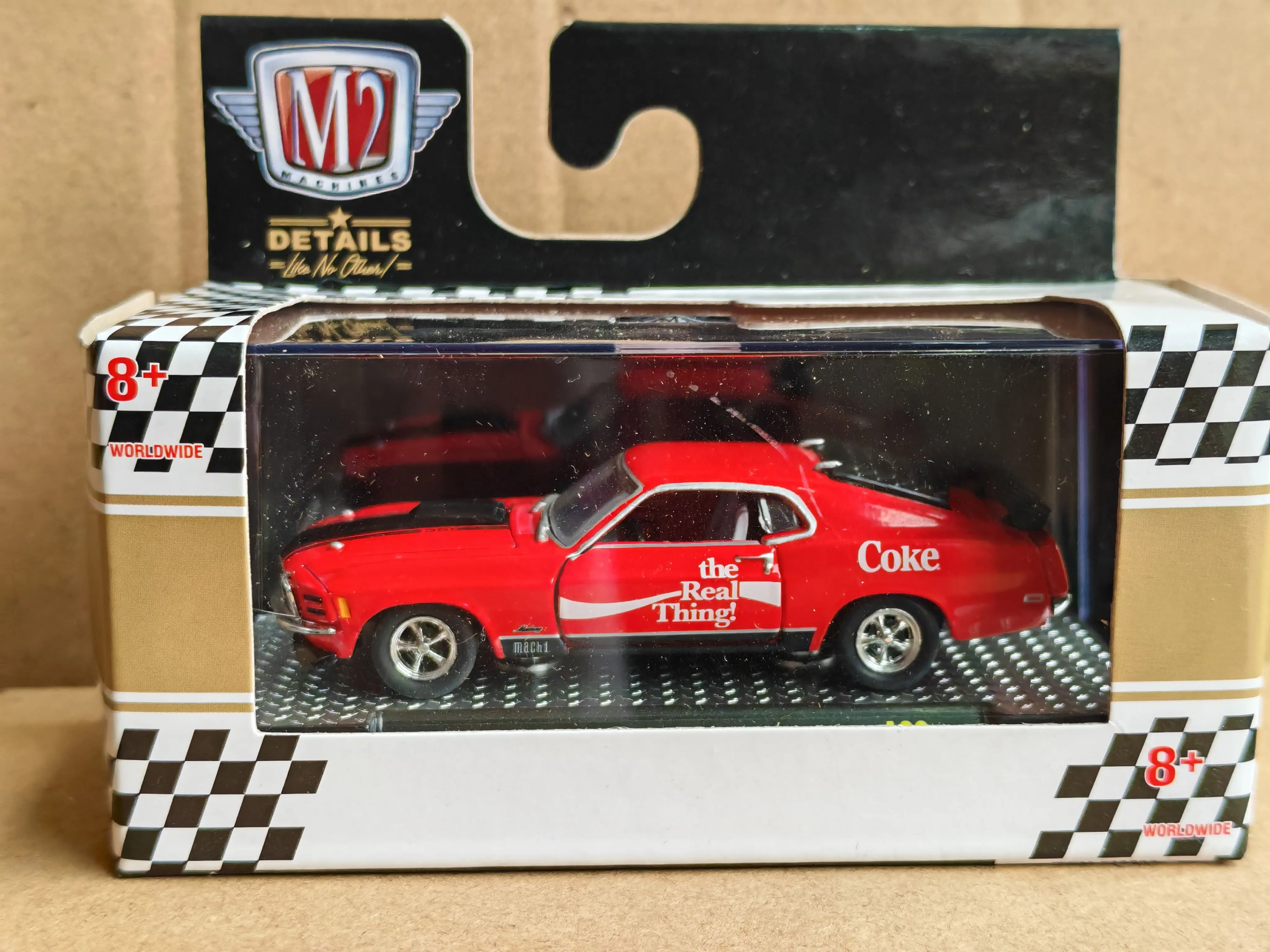 M2 machines 1/64 Ford Mustang Mercury Datsun Die-cast alloy car model collection display child gift