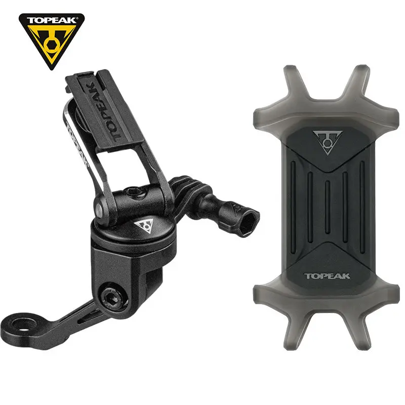 

Topeak TC1039 Motorcycle Bicycle Phone Holder Handlebar Bracket 360° Rotatable Mirror Bracket Mount Integrated GoPro Adapter