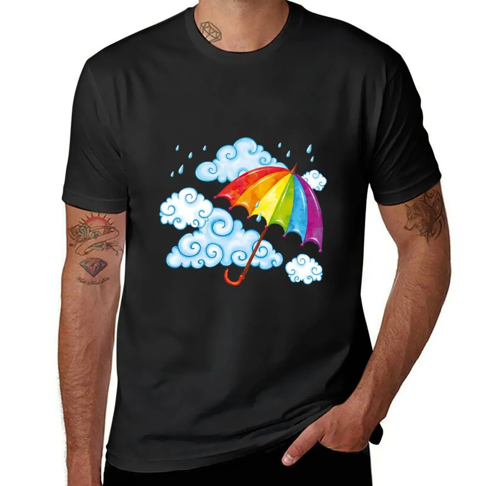 

Umbrella T-Shirt shirts graphic tees animal prinfor boys Men's t-shirts