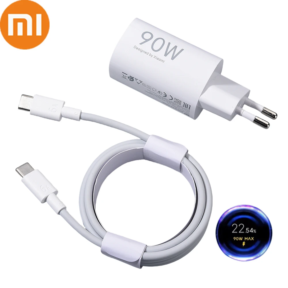 Xiaomi 90W USB C شاحن الاتحاد الأوروبي توربو شحن سريع محول الطاقة Xiao Mi 15 14 13 Ultra 15t 14t Pad 8 7 Redmi Note 15 14 13 Pro K90