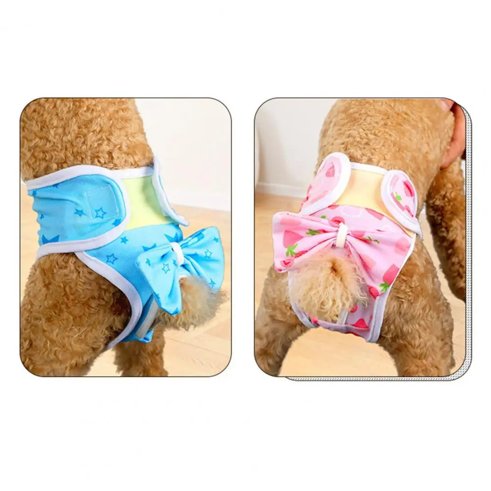 Leak-proof Dog Diaper Pet Diaper for Dogs Washable Dog Diapers for Female Dogs Heat Breathable Pet Physiological Panties Shorts