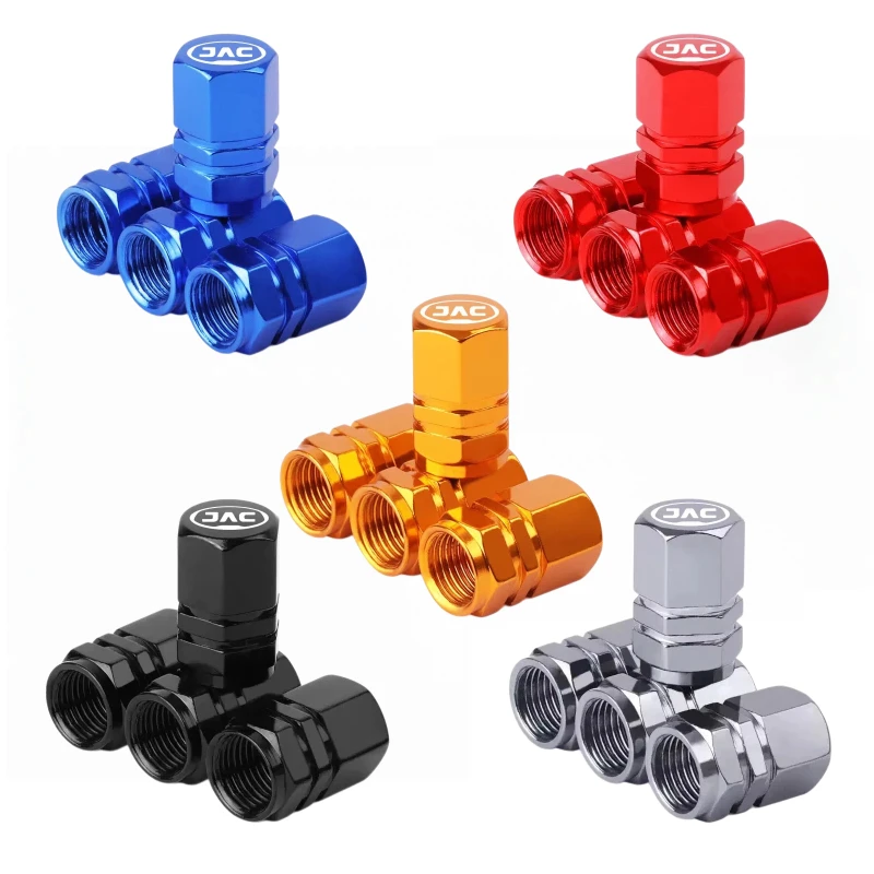 Car Tire Valve Stem Caps Dust Proof Stem Covers Tire Air Protector Caps For JAC JS4 JS6 J7 JS8 Pro E30X RF8 J3 J5 S2