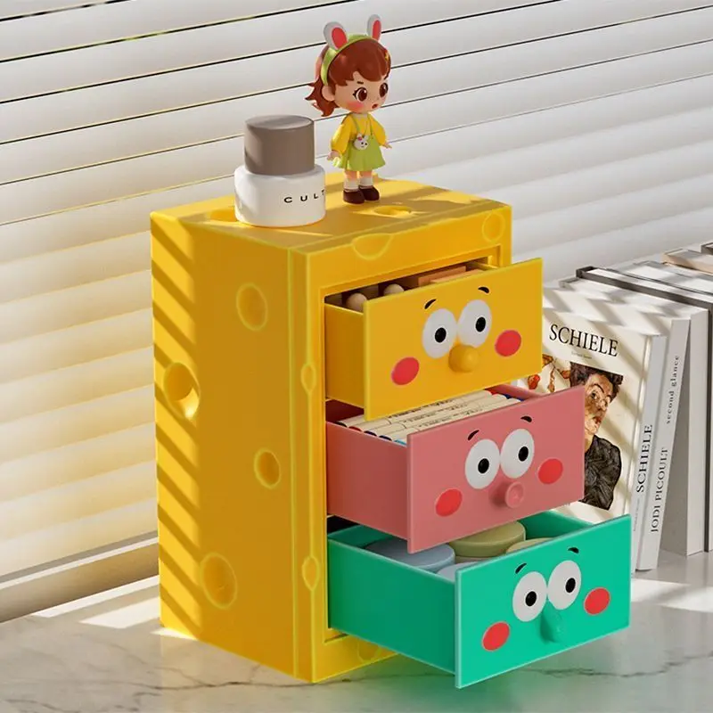 

SpongeBob Desktop Drawer Integrated Storage Box Student Desk Sorting Miscellaneous Stationery Cosmetics Multi Functional Storage