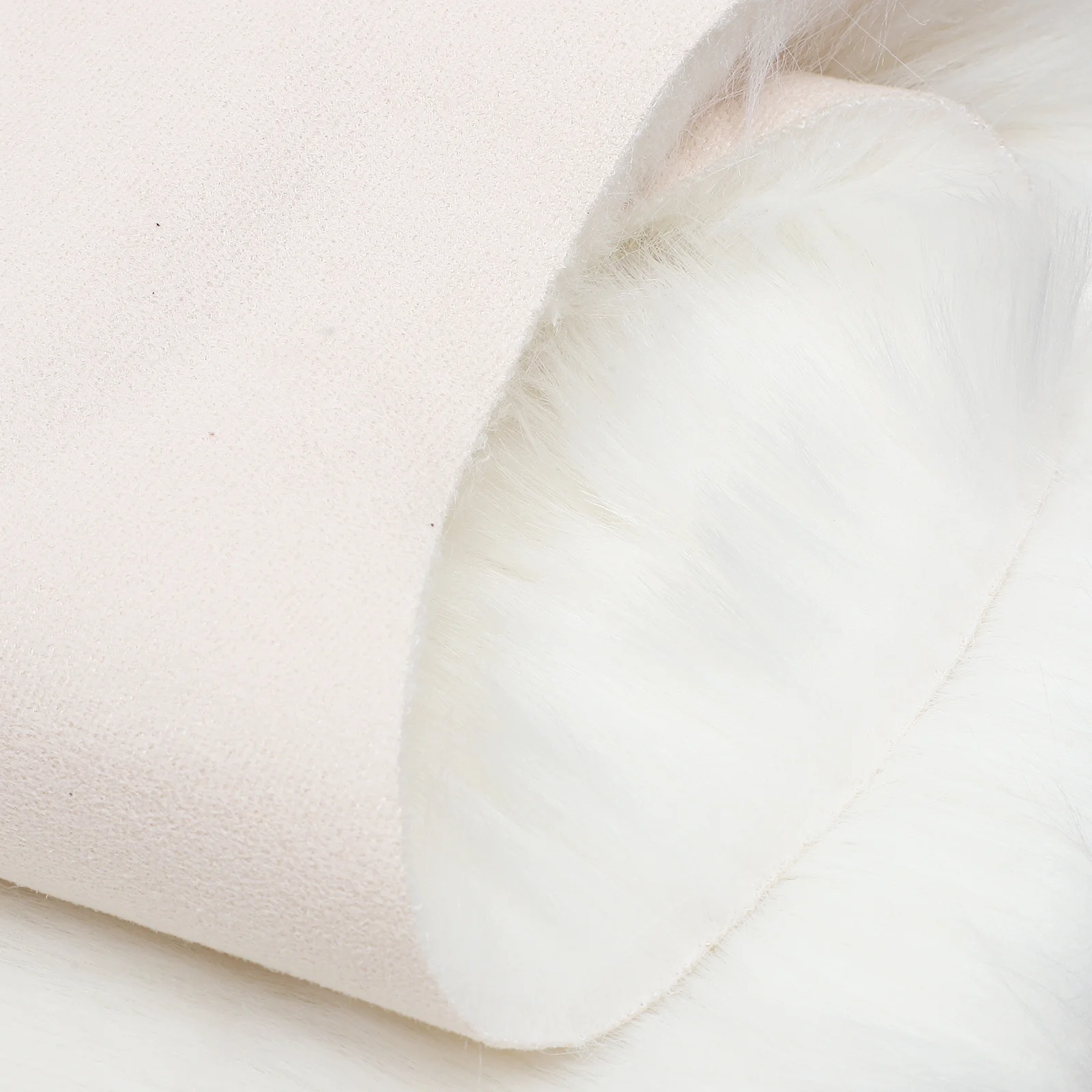 

Imitation Wool Rug Sofa Carpet Chair Seat Pad Non-Slip Floor Mat Bay Window Rug Bedroom Living Room White 80x180cm