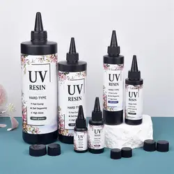 UV Resin Glue Quick-Drying Clear Hard Epoxy Resin Glue For Jewelry Making Bonding Glass, Metal, Wood DIY Craft Decor