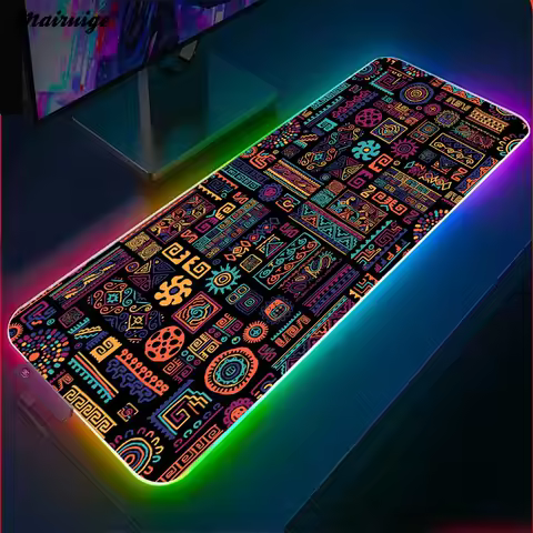 Ethnic Pattern Large Gamer Mousepad Pc Mouse Pad Table Cushion Gaming Mouse Pad Table Computer Desktops Office Desk Organizer