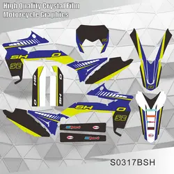 For Sherco SE 250 300 450 2013 2014 2015 2016 Full Graphics Decals Stickers Motorcycle Background Custom Number Name