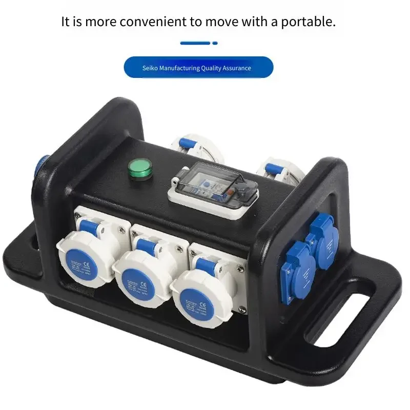 Industrial Mobile Power Box Waterproof Inspection Electrical Box for Stage Construction Site Reservoir - Outdoor Weatherproof El