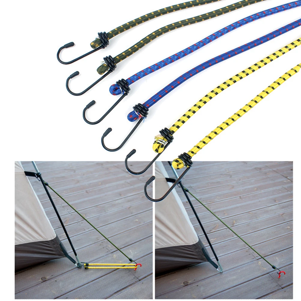 

6 PCS/Set Luggage Packing Rope Tie down Elastic Cord Outdoor Strap Bungee Cords