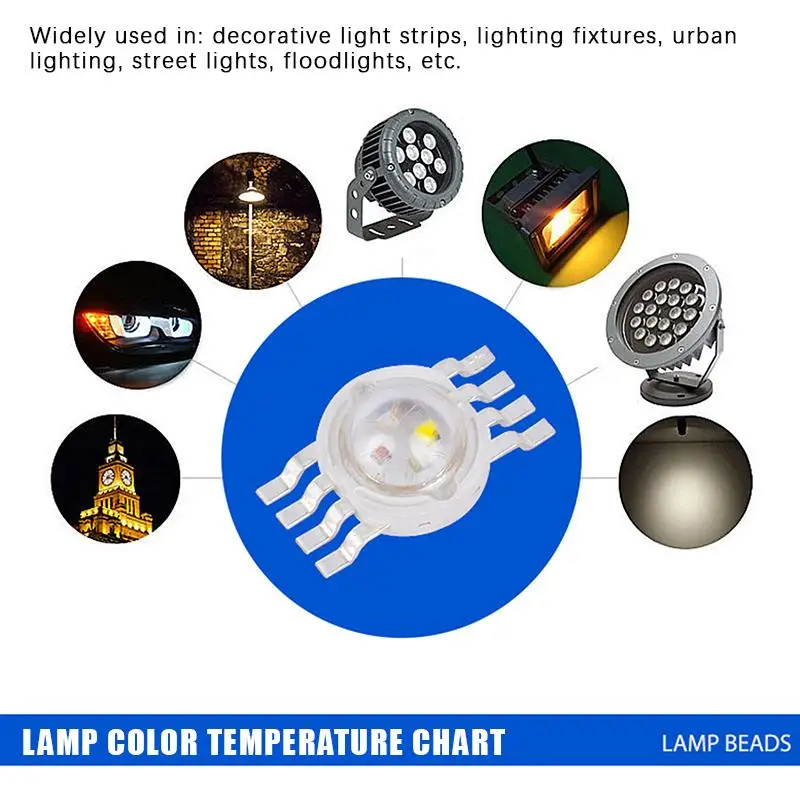 10Pcs High Power 0.5/1/1.5/3W Imitation Lumen LED Lamp Beads With High Brightness For DIY Lighting Flashlight Repairs