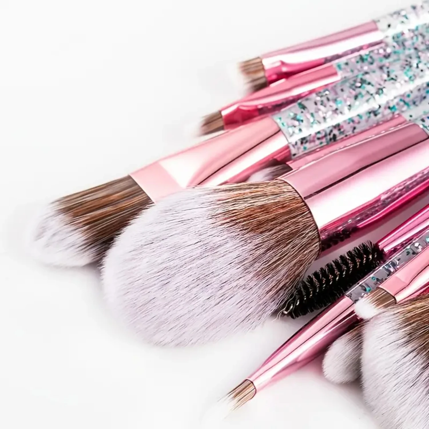 Makeup Brushes Set - 10pcs Portable Eyeliner Eyeshadow Blending Tool Kit