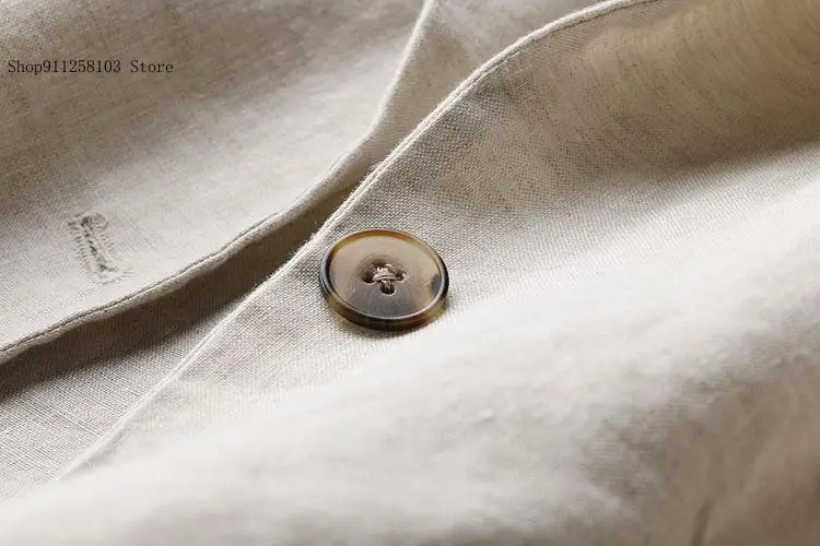 Spring and Summer Small Suit Jacket Women's Cotton and Linen Korean Version One Button Loose and Versatile Suit