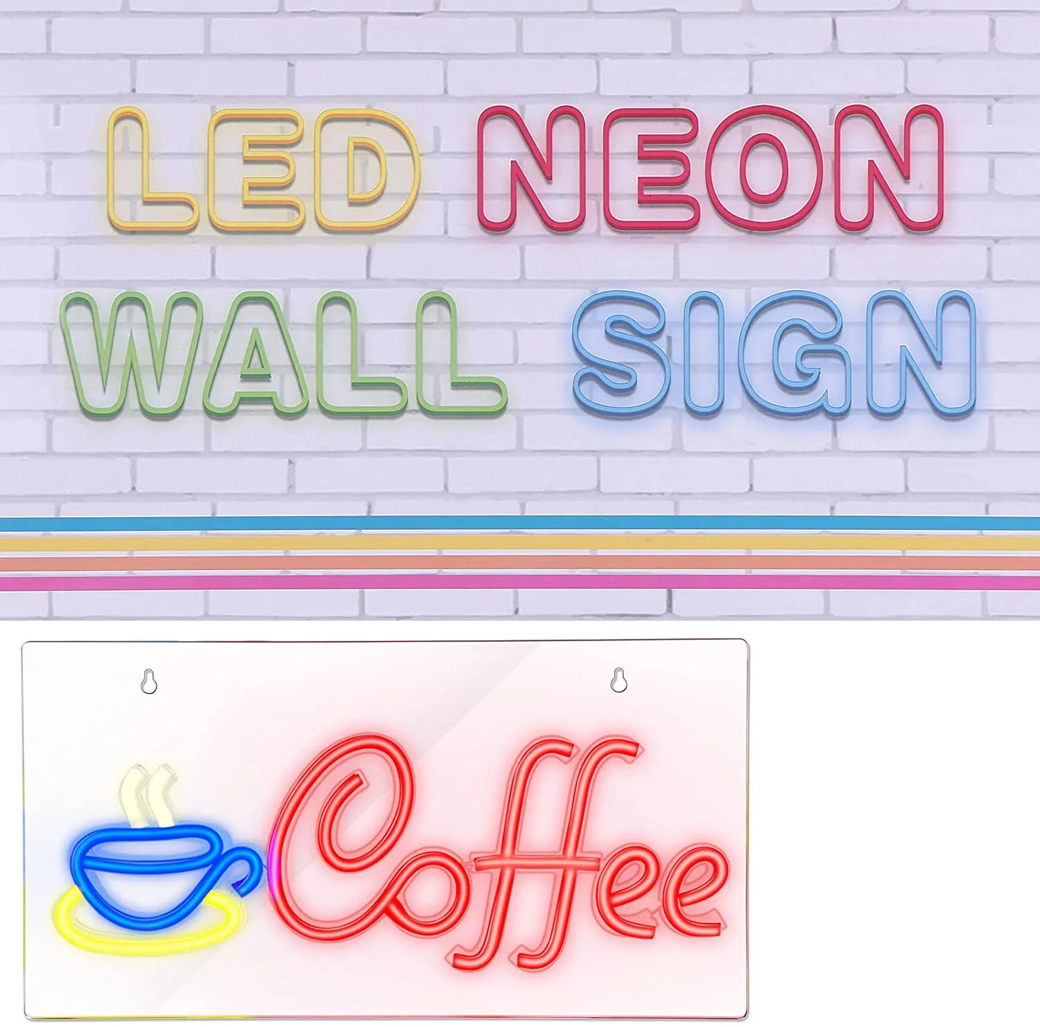 Custom Coffee Neon Sign Wall Decor Cafe Restaurant Hotel USB Powered Neon Restaurant Sign for Coffee Shop Bar Night Light