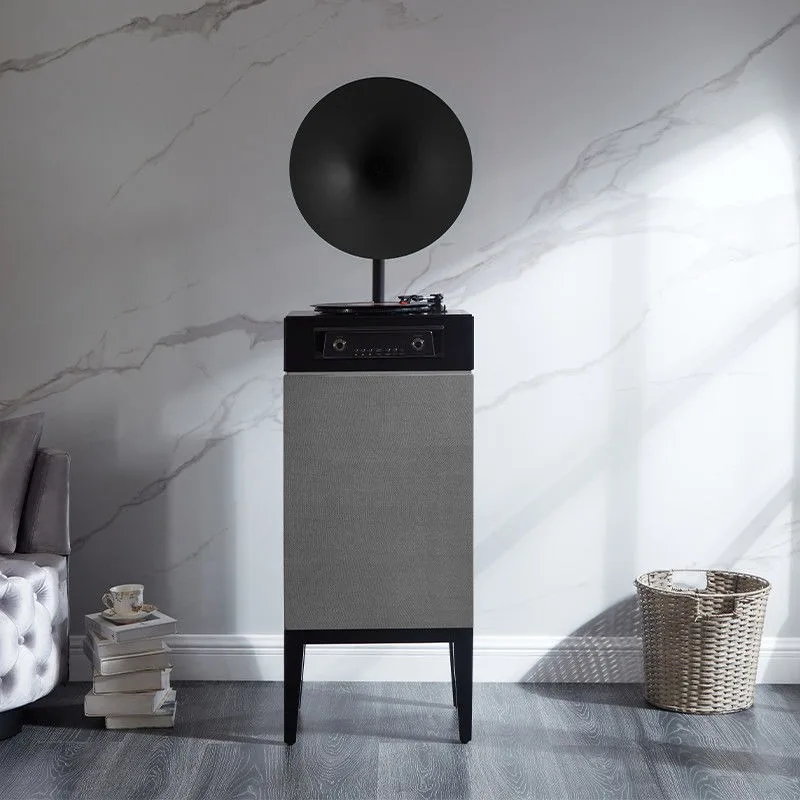 

Gramophone light luxury vinyl record player retro record player HIFI bluetooth audio living room ornament