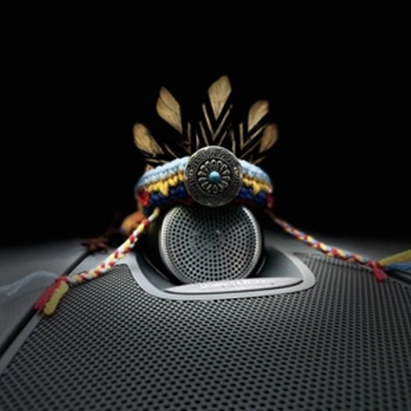 Decoración de estilo sombrero indio para Volvo XC90 S90 S60 XC60 XC40 V60 V90 B & W BOWERS & WILKINS accesorios de decoración de Audio