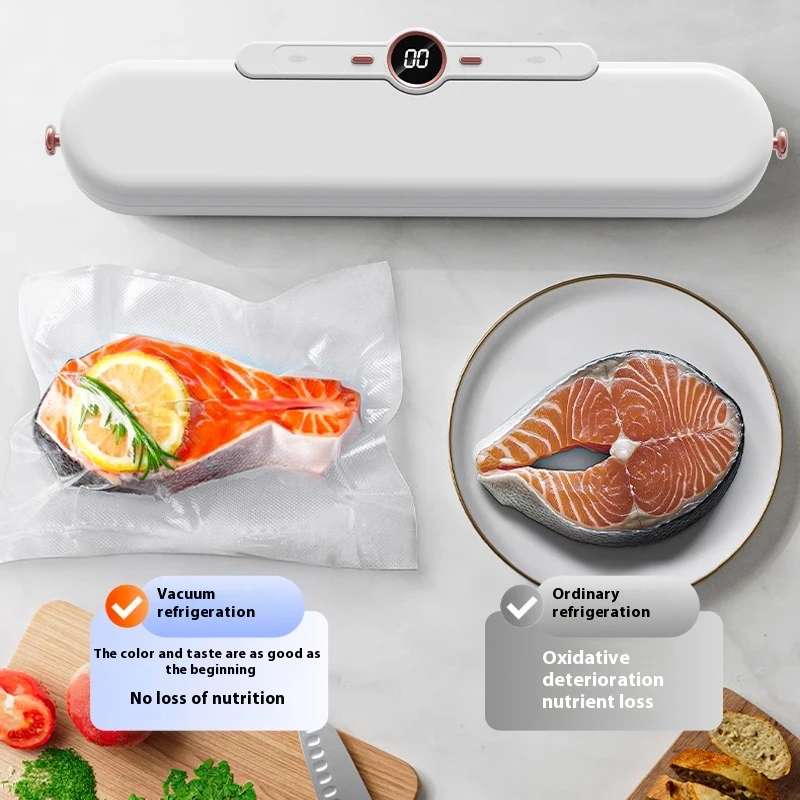 

2025 Small Key Operation Sealing Vacuum Sealer 220V Food Packaging Machine
