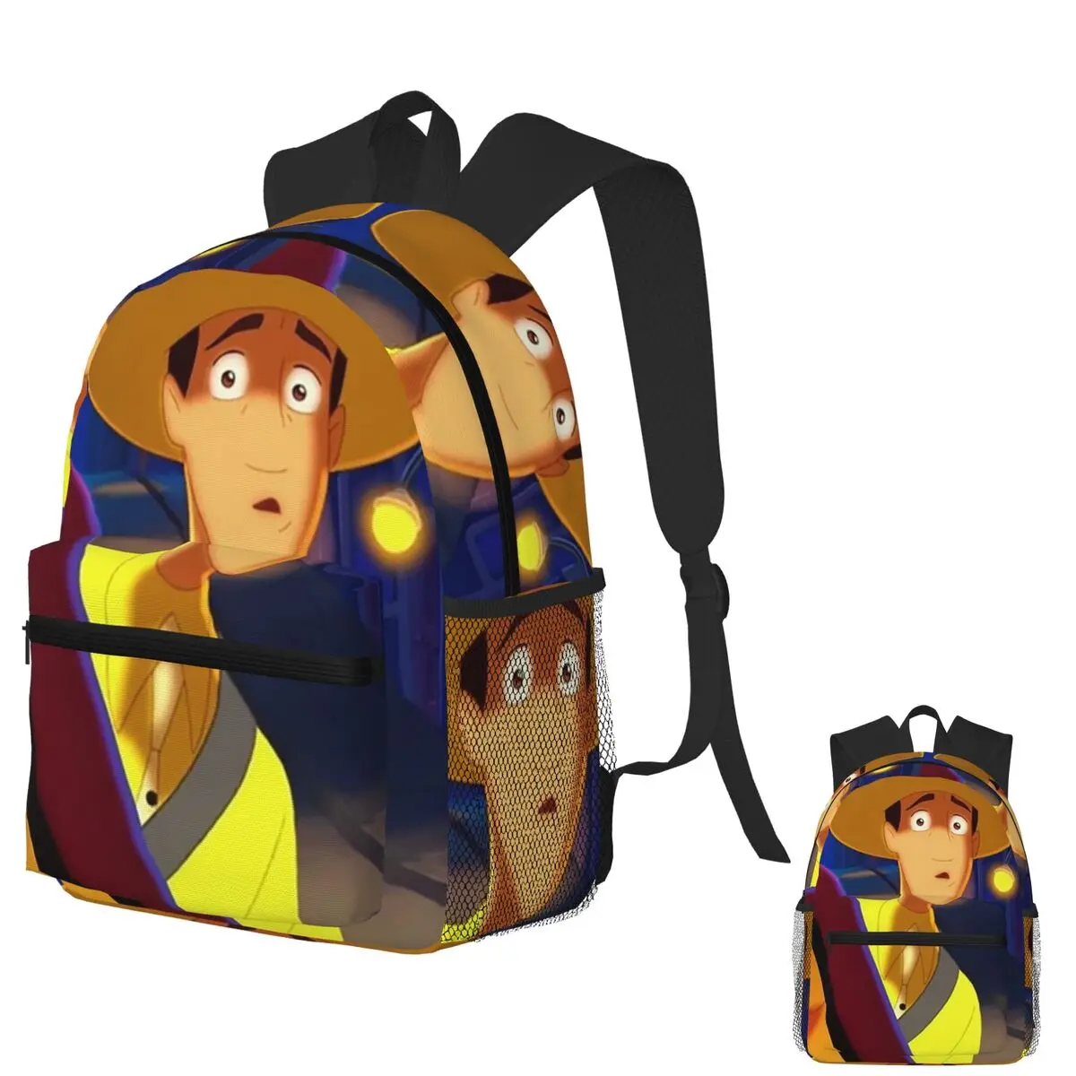 

Человек с желтой шляпой, любопытный Джордж, аниме, студенческий рюкзак, школьная сумка, походный рюкзак для мужчин и женщин, сумка для книг, сумка на плечо