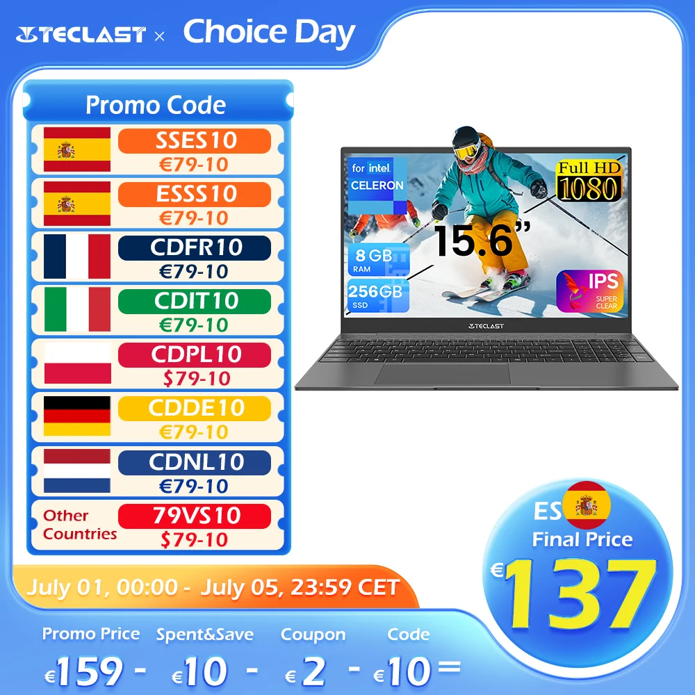 Teclast F16 Plus Laptop, 15.6 Inches, Windows 11 Pro, 8Gb Ram 256Gb Ssd, 12Gb Ram 512Gb Ssd, Fits Celeron 4 Core Cpu, Usb, Mini-Hdmi, Full Size Keyboard