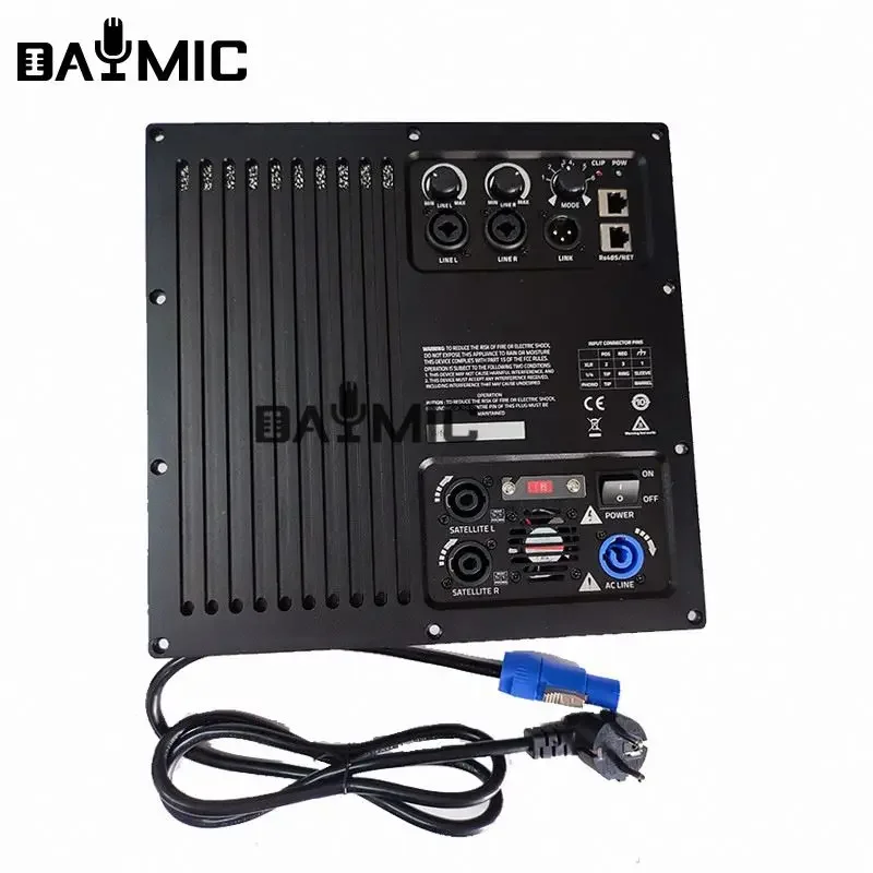 

3 Way 1200w DSP Class D Switch Active Amplifier Module For Full Frequency Subwoofer Speaker