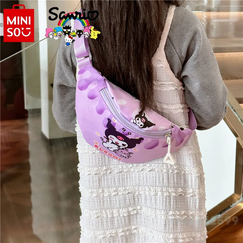 Miniso neue Kinder Umhängetasche modische und hochwertige Damen Handy tasche Cartoon niedlichen und vielseitigen Mädchen Hüft tasche