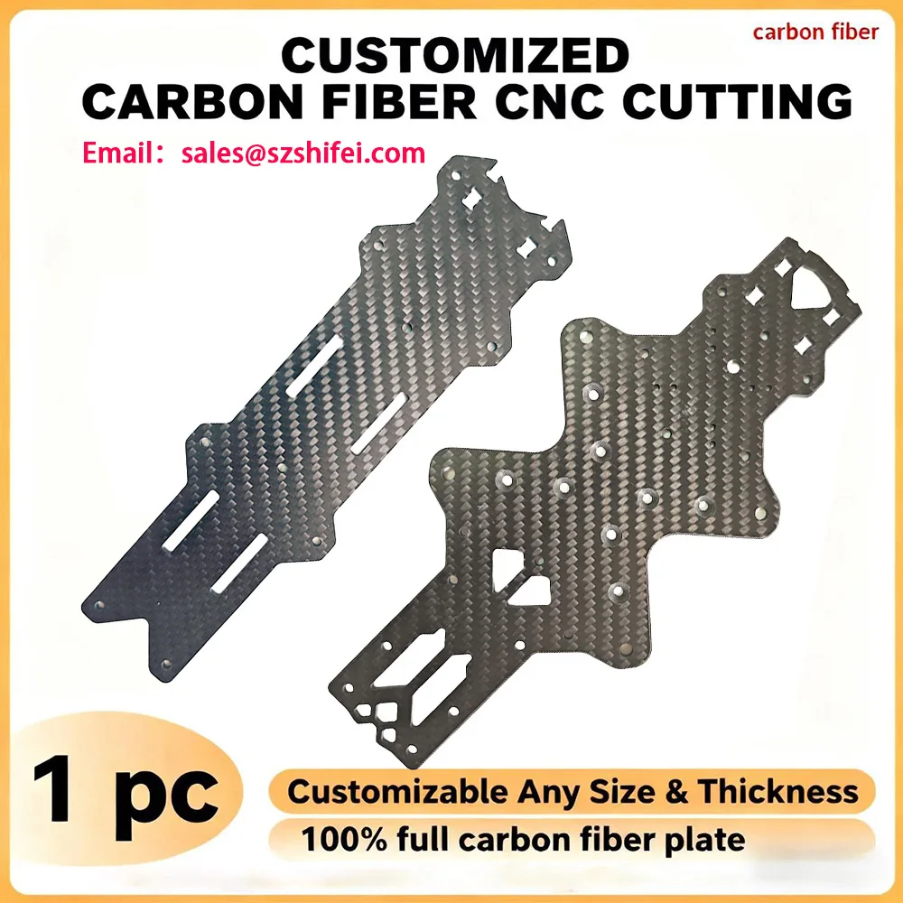 

Customized Carbon Fiber CNC Cutting Plate Service DIY Carbon Fiber Sheet Plate CNC Machining Precision carving
