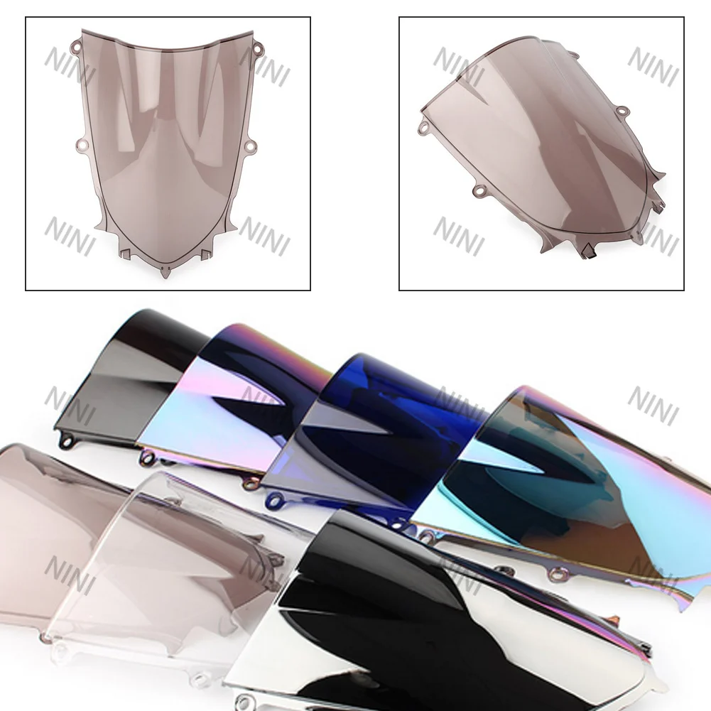 Motorcycle For Yamaha YZF 600 R6 R7 2017-2019 2020 2021 2022 2023 screen Double Bubble Windshield Deflector Protector WindScreen