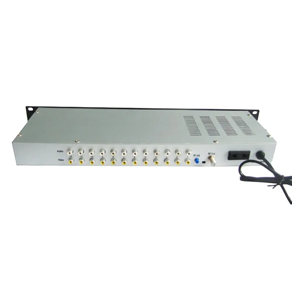 12 Channel Av To Rf Hotel Cable Front End Audio Video To Rf Pal-dk Pal-bg Ntsc Analog Modulator