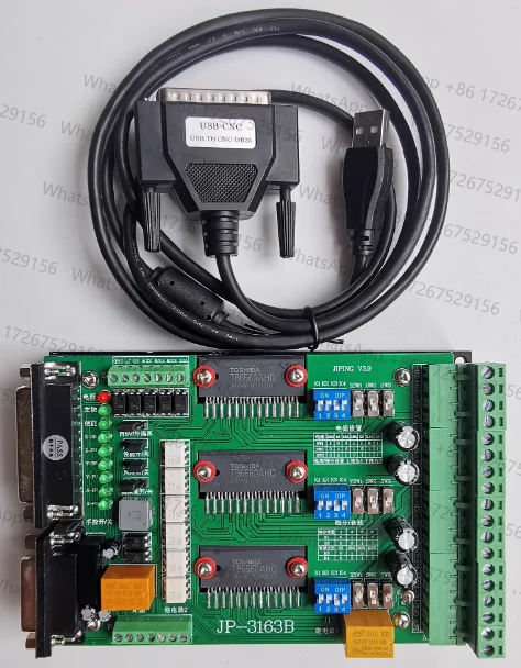 USB CNC Mach3 Станок для резьбы JP-3163B Трехосный пластинчатый привод 42/57, шаговый двигатель TB6560 3A