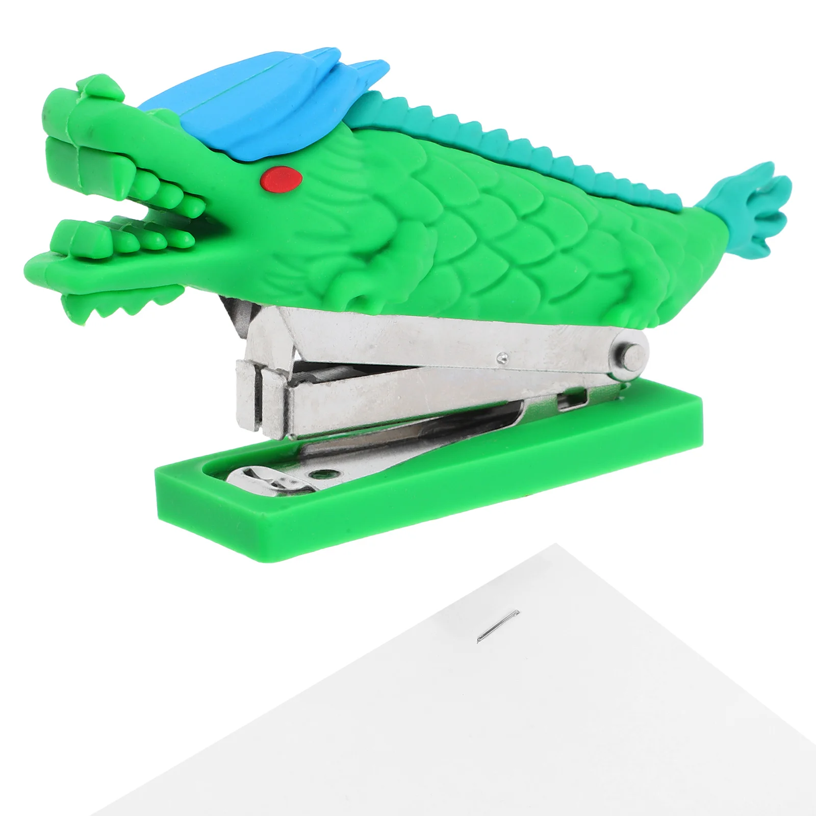 

Dragon Stapler Mini Desk Supplies Stainless Hand Stapler Steel Staples Portable Cartoon Design Office Stationery