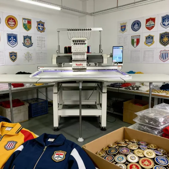 Industrial Precision BL-1201E Embroidery Machine, 12/15 Needles,Extra Long
