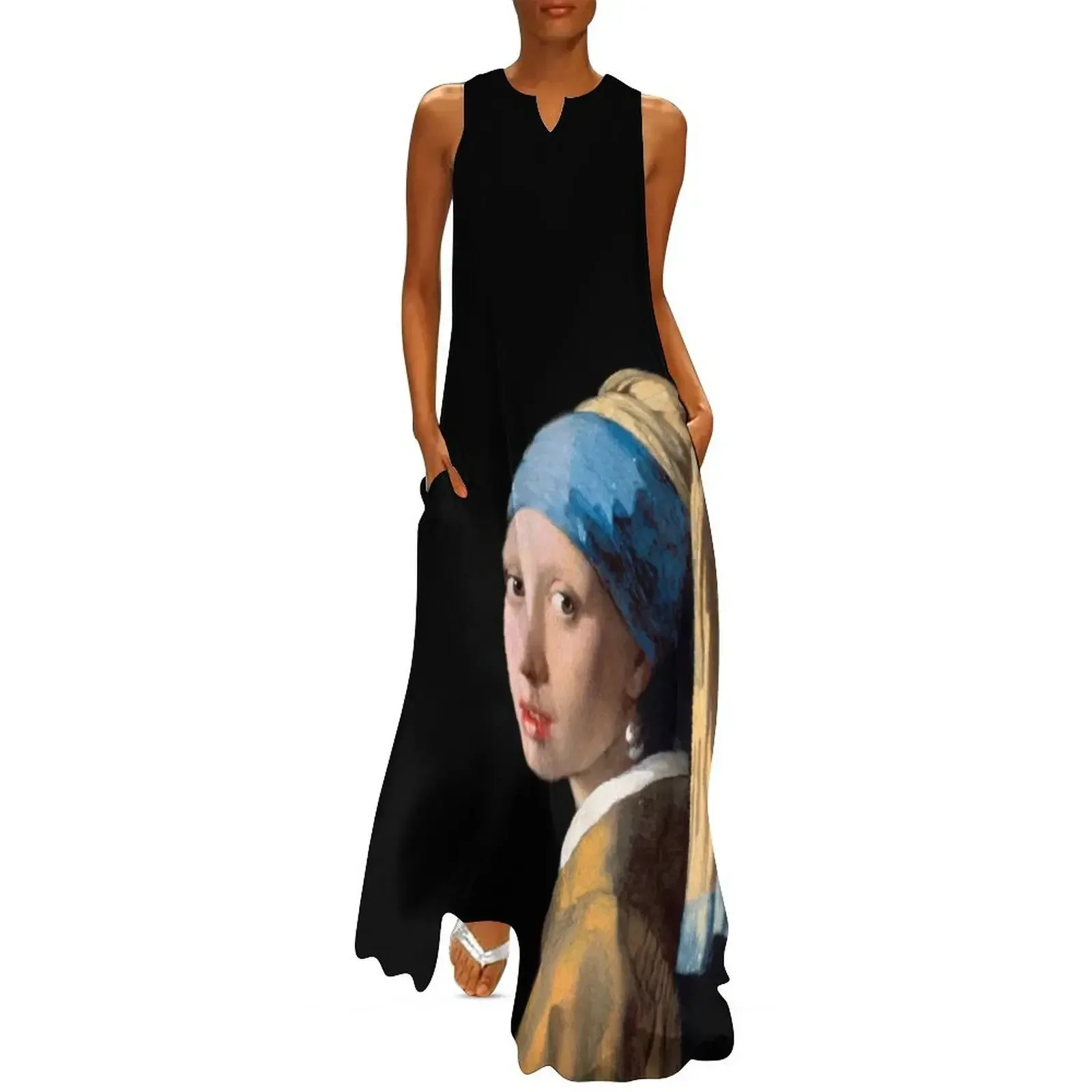 

Girl with a Pearl Earring Long Dress Dresses gala Aesthetic clothing dress summer women's clothing trend 2025 Dress