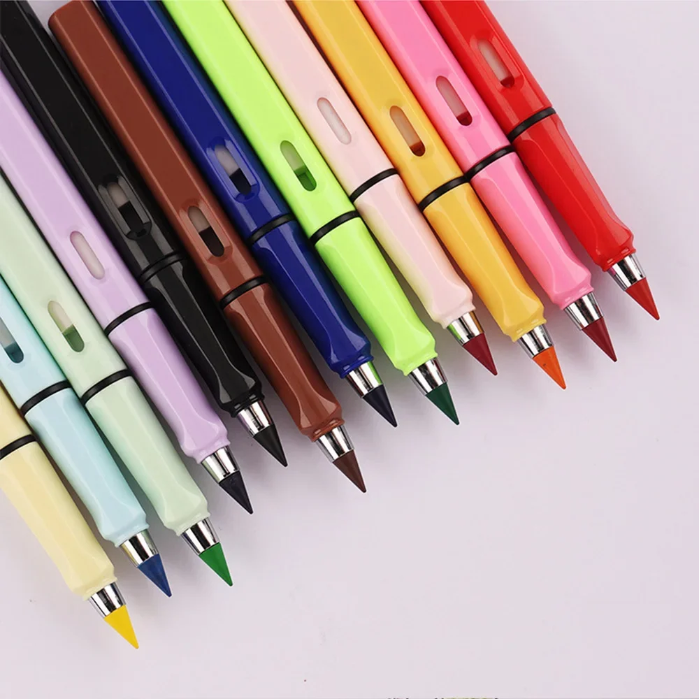 Colorful Eternal Pencil Creative Technology Unlimited Writing Pencil No Ink Novelty Art Painting Pen Replaceable Stationery
