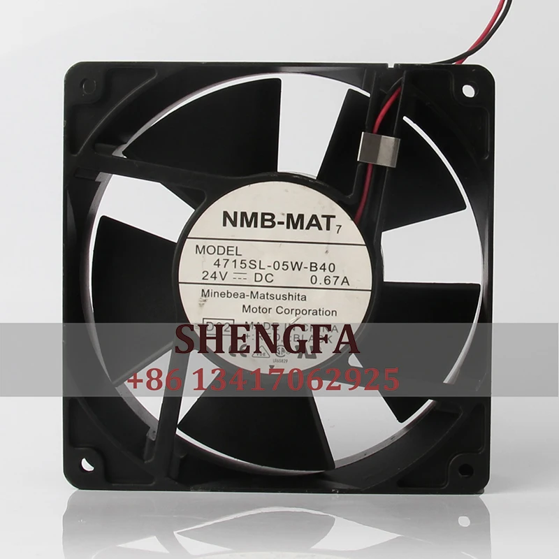 

4715SL-05W-B40 Case Cooling Fan for NMB-MAT DC24V 0.67A EC AC 120X120X38mm 12CM 12038 Variable Frequency Axial Flow Centrifugal