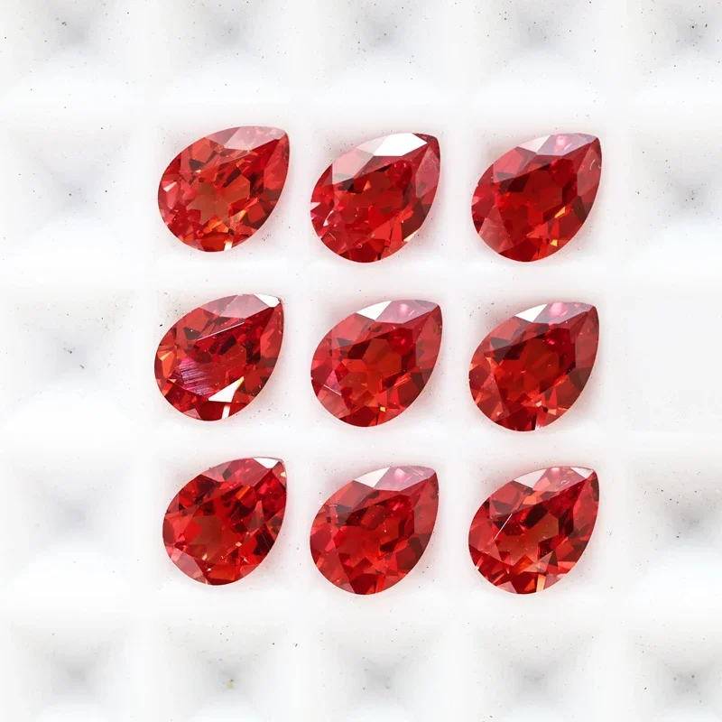 Synthetischer Saphir Feuerlotus-Farbe Padparadscha Ovale Form Zertifizierbar Wählbar Großhandel – Detail 10