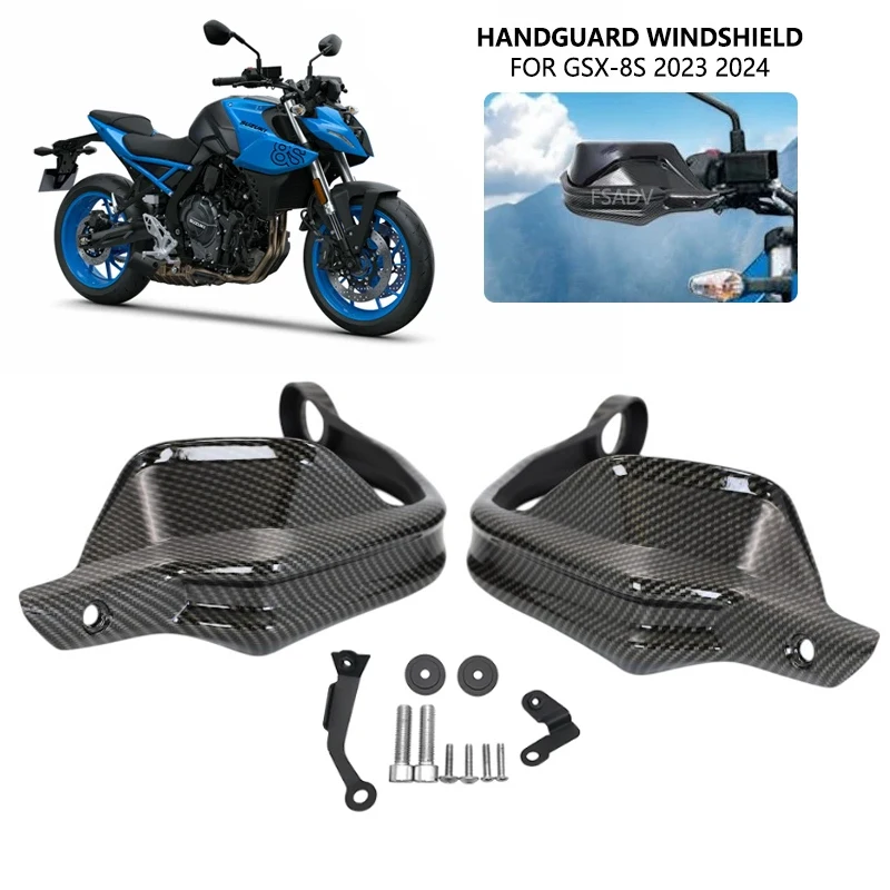 Carbon Schwarz Handschutz Handschutz Windschutz Handschutz Für Suzuki GSX-8S GSX8S GSX 8S 2023 2024 Motorrad