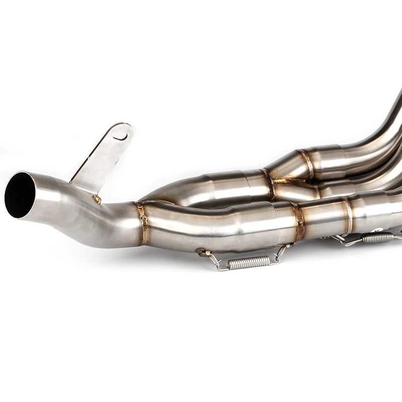 Motorcycle Exhaust Headers Front Line Pipe Sport Racing Exhausts Manifold Kit Connect Original Muffler For Yamaha R6 2006-2016