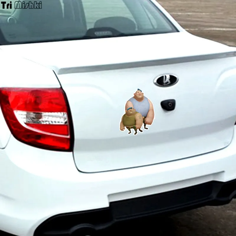 Tri Mishki TRL130 14x17.5cm VDV Officers colorful car sticker PVC stickers auto automobile decals
