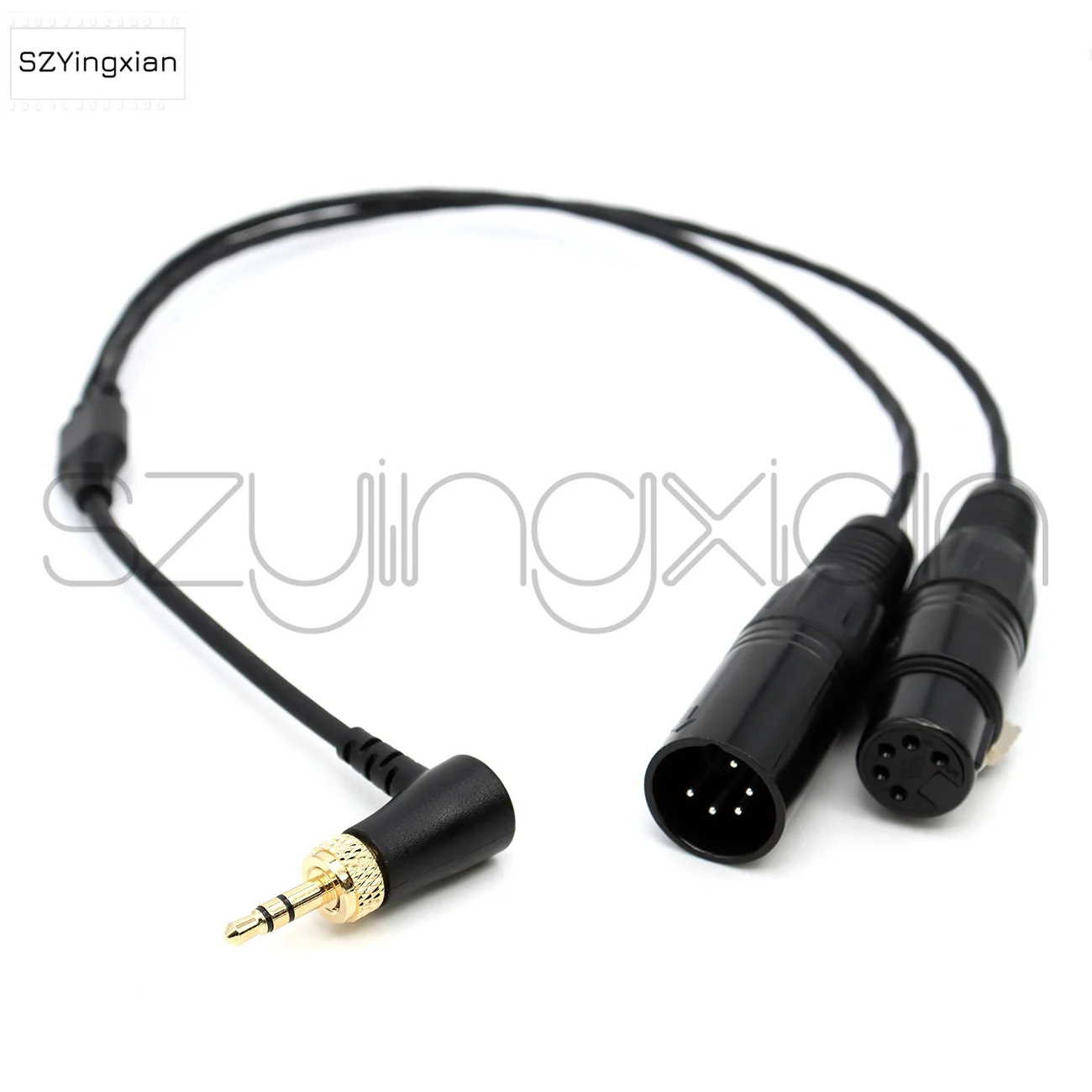 كابل توصيل DMX للذكور والإناث بقفل 3.5 ملم XLR 5Pin، مما يوفر وظيفة DMX لتركيبات الإضاءة NANGUANG