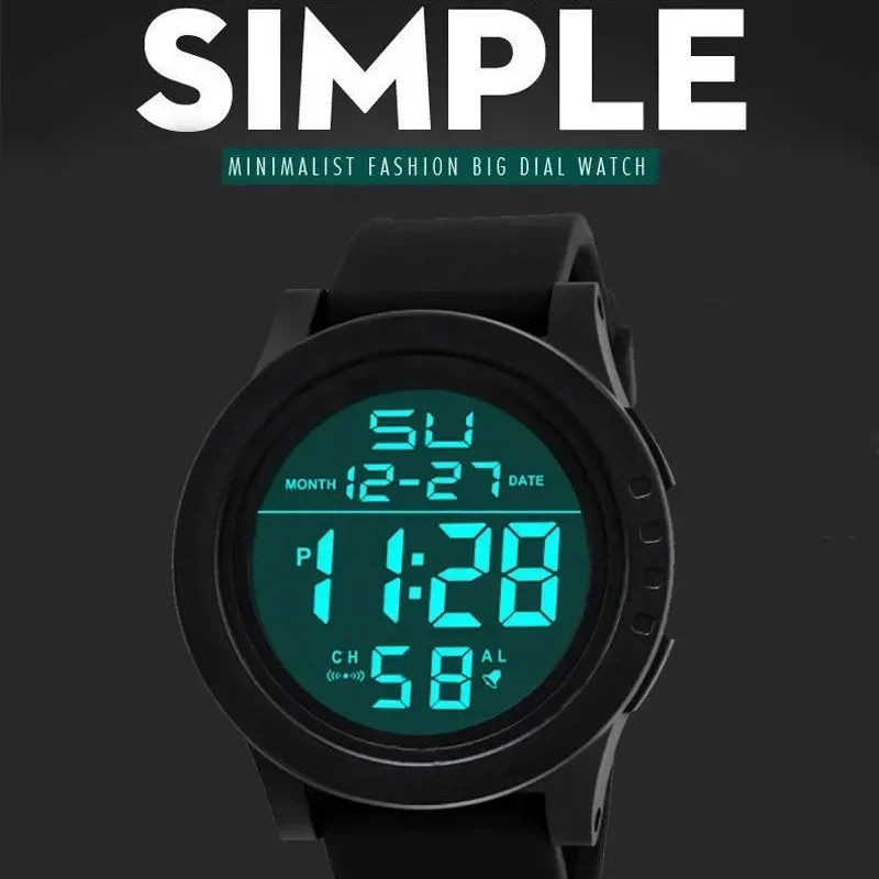 New Fashion Men and Women Sport Watch LED Digital Watches Day Date Silicone Wristwatch Luminous Clock Reloj Mujer