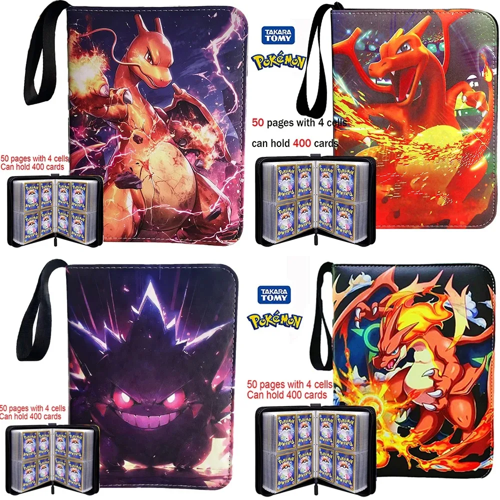 HOT Selling Pokemone Card Album PU Zipper Photo Album Collection Book Anime Figure Album Hobby File Birthday Toy Gifts In Stock