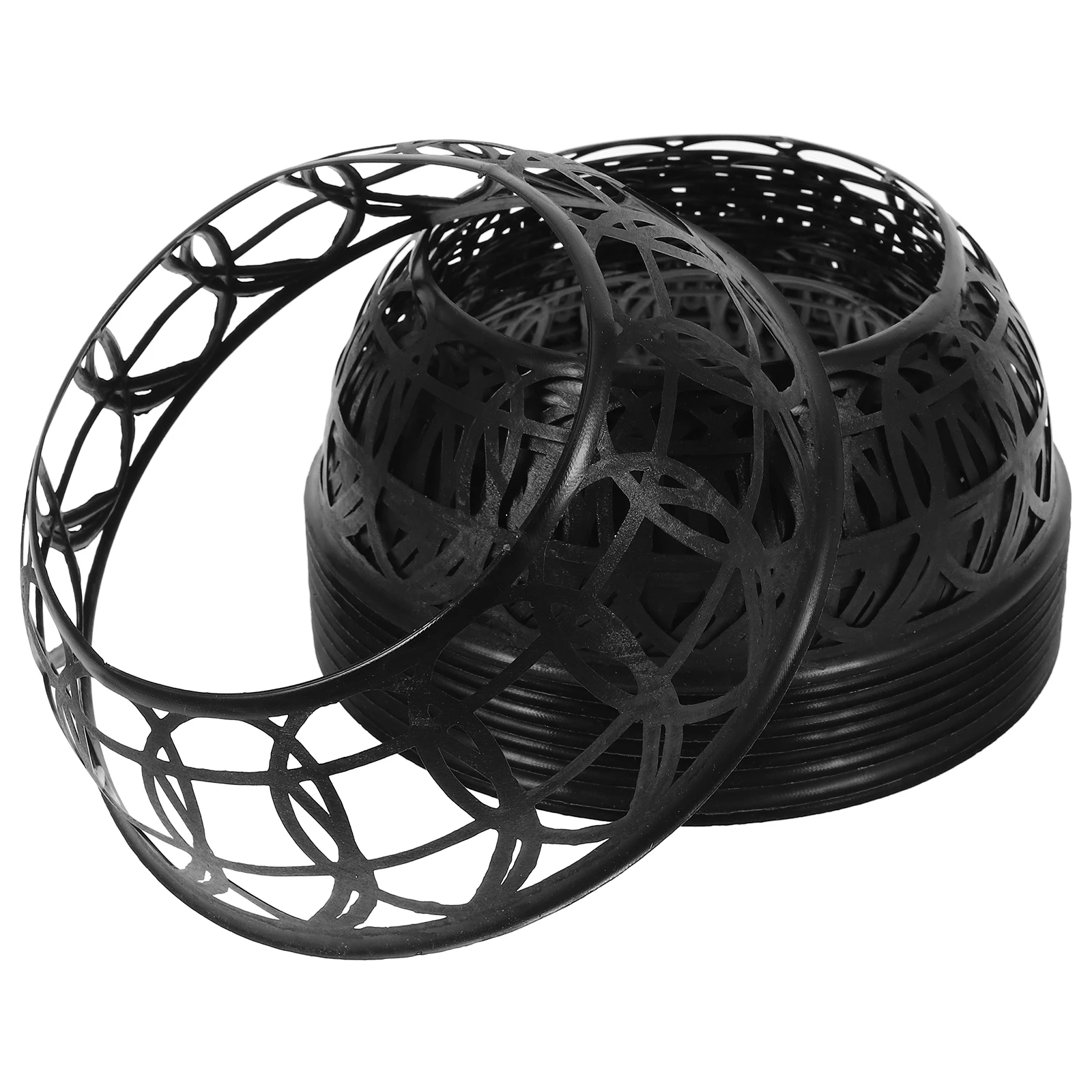 

10 Pcs Plastic Safety Inner Ring Black Insert Lightweight Comfortable Sturdy Design Classic Color Versatile Hat