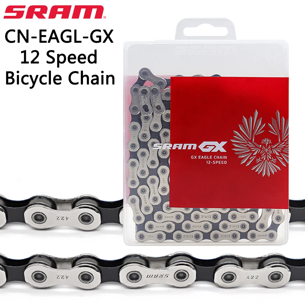 

SRAM Eagle GX Bicycle Chain CN-EAGL-GX-A1 12 Speed 126 Links Chain PowerLock Solid Pin for Mountain Road Bike