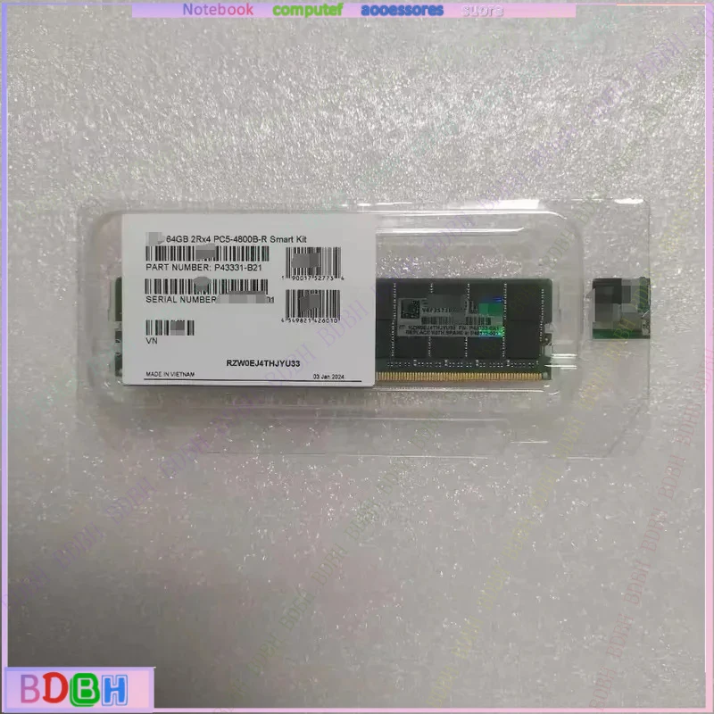 ZQ  New For Original Server RAM P43328-B21 -1x 32GB DDR5-4800 RDIMM PC5-38400R Dual Rank x8