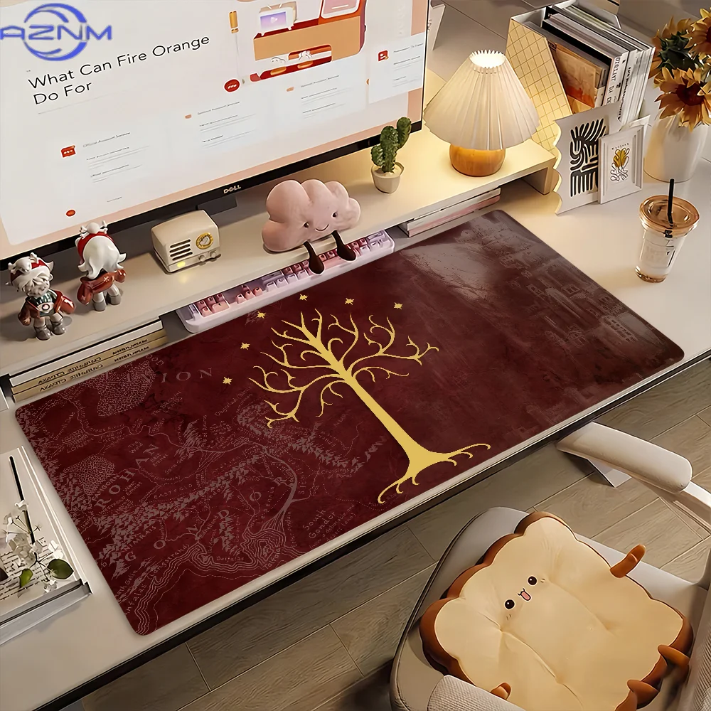 Tapis de Souris Épique Film L-Lord of the R-Rings-S, Antidérapant en Caoutchouc, Tapis d'Équilibre pour Gamer, Décoration de Bureau, Tapis de Bureau pour Ordinateur Portable, Grand Format