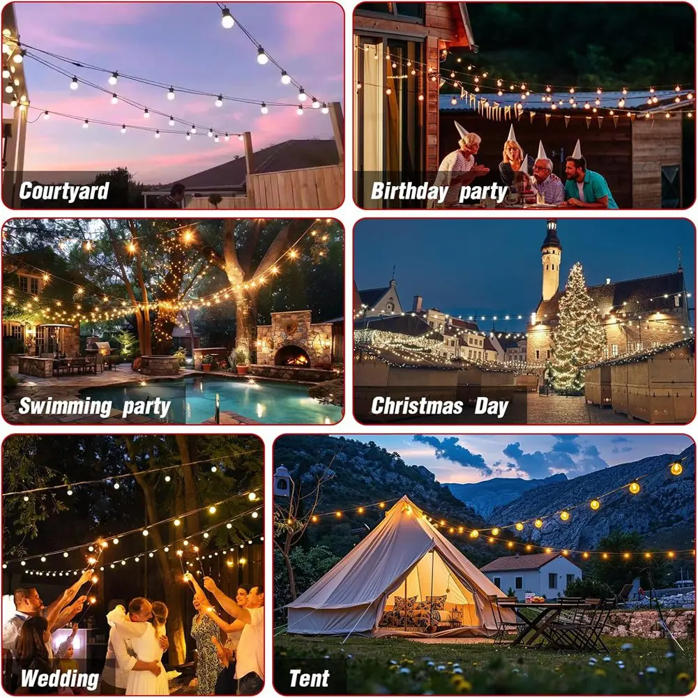 

X64A_String Light Hanging Kit,Outdoor Light Wire,Ball Light String Hanging Kit,200FT Coated Stainless Steel 304 Cord Cable