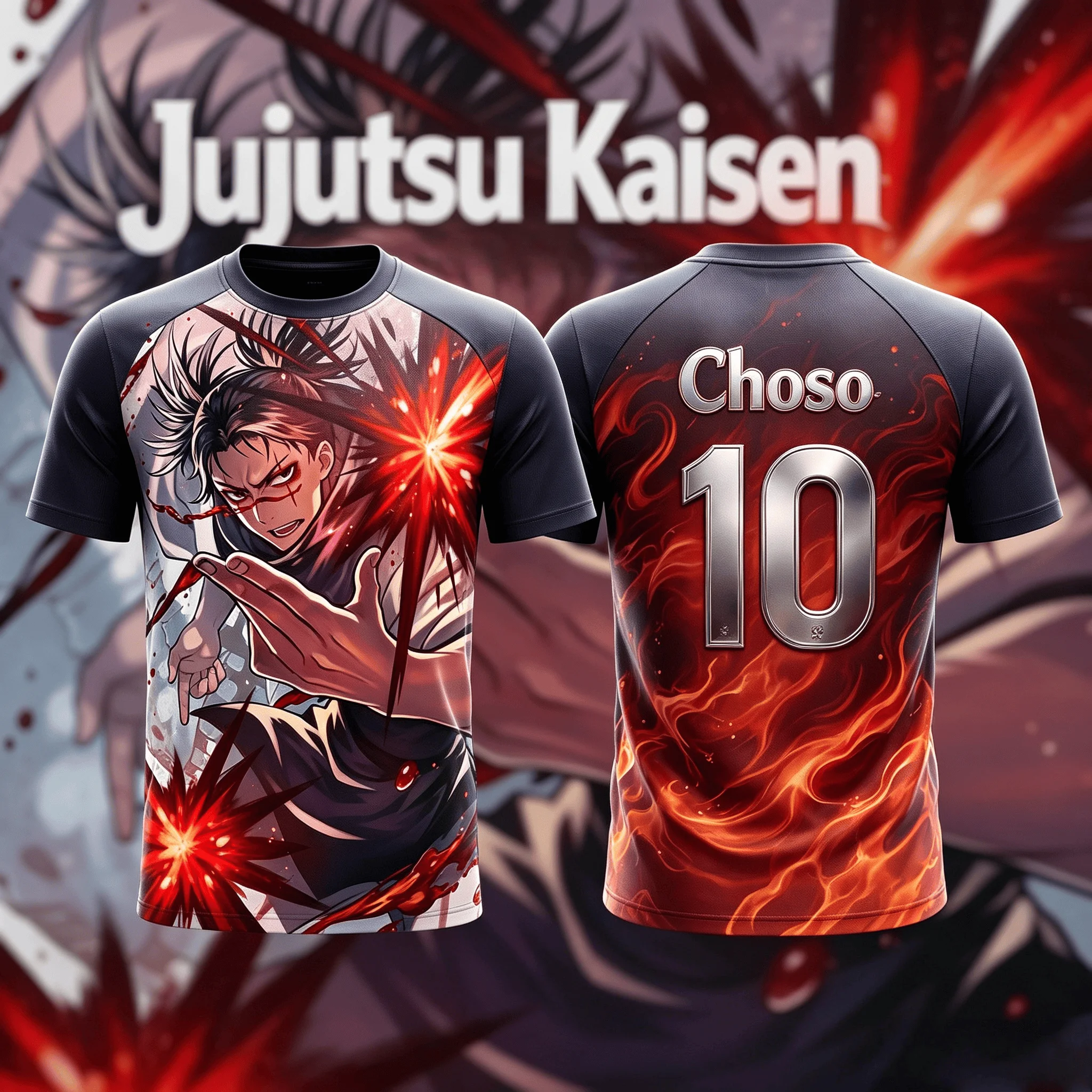 Anime Jujutsu Kaisen Choso 3D Print Sports Breathable Short Sleeve T-shirt Y2K 2026 Summer Trendy Unisex Tops for Adults Kids