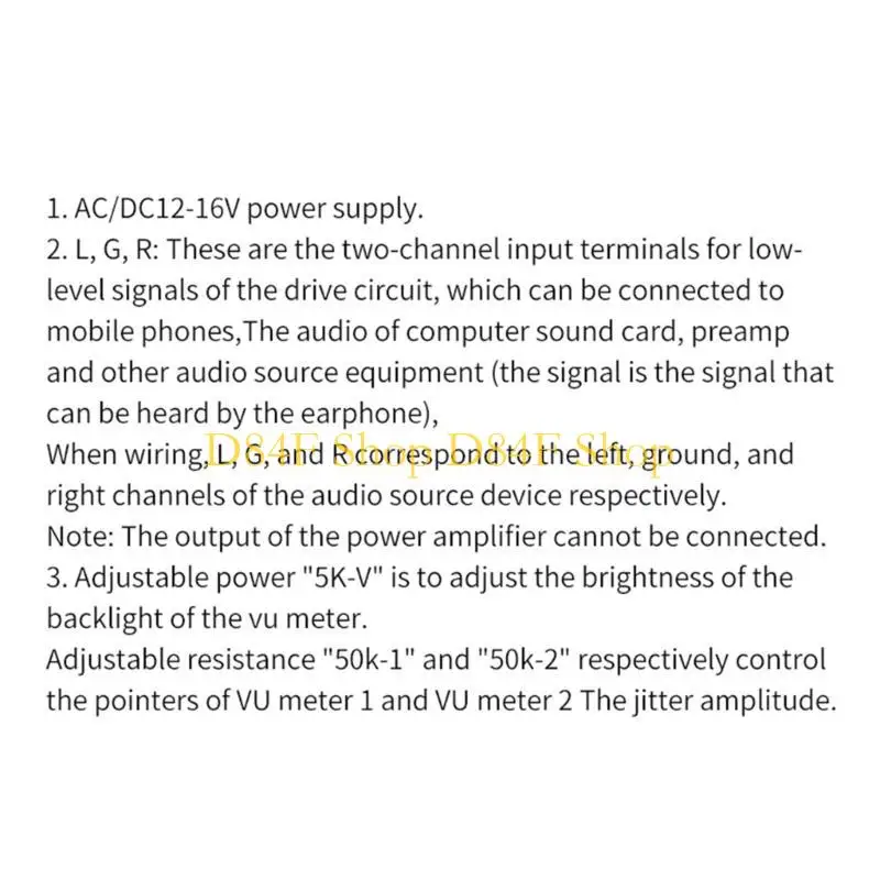 D84F Panel Vu Meter…