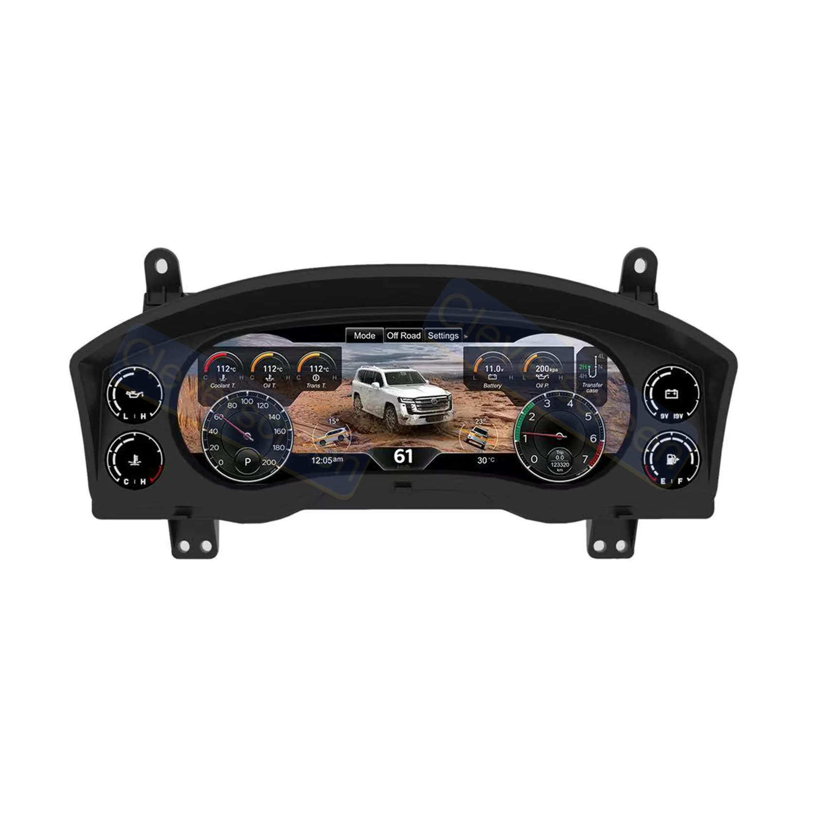 Car Digital Dashboard Speedometer Display For Toyota LC200 LCD Instrument Panel
