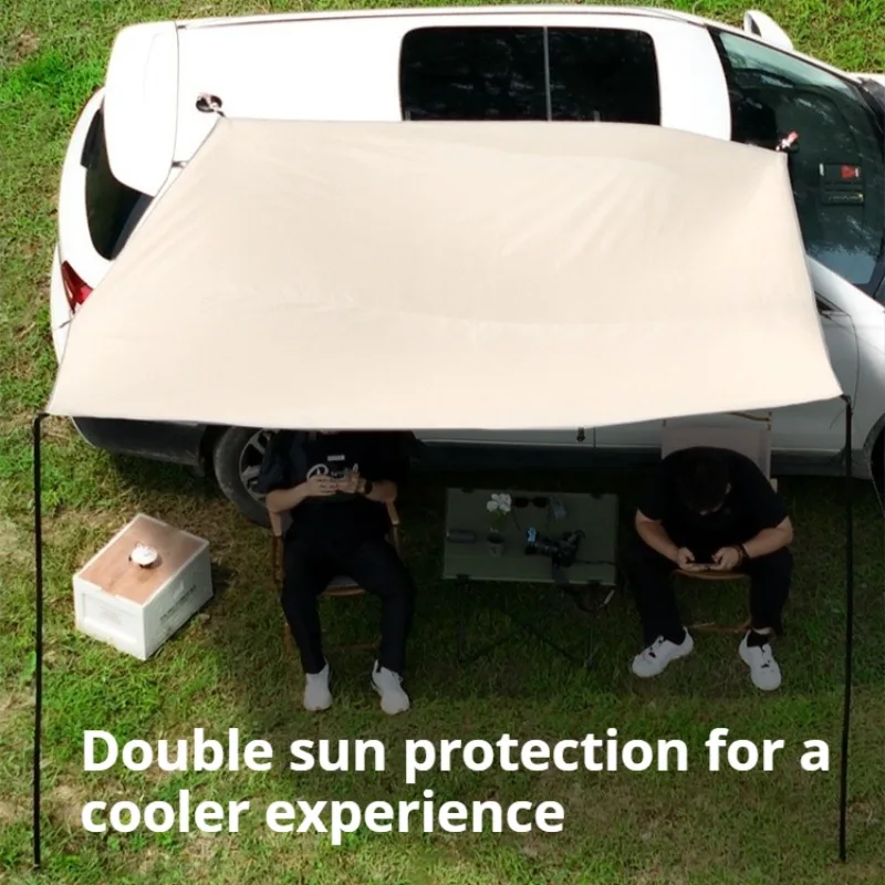 

Portable Rainproof Car Side Tent Sun-proof Quick Automatic Opening Car Side Tent Multifunctional Outdoor Camping Supplies